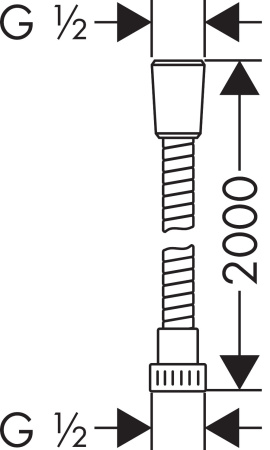 Шланг для душа hansgrohe Metaflex 28264000