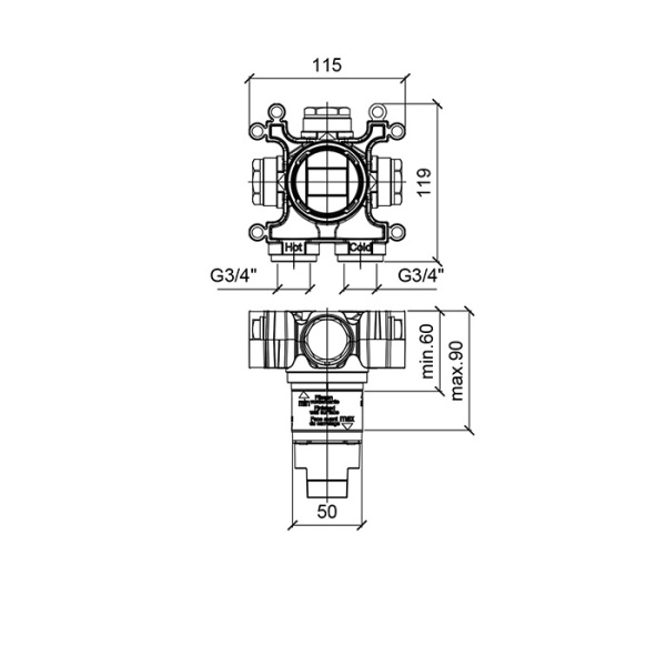 Смеситель Almar Modular E186900 черный