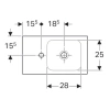 Раковина 53x31 см Geberit iCon 124153000