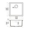 Кухонная мойка Omoikiri Yamakawa 45T Integra 4997256 платина