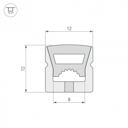 Короб накладной гибкий Arlight WPH 041091