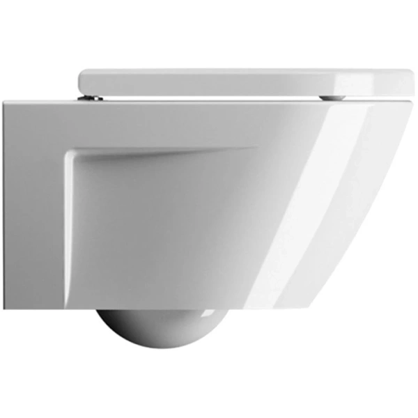 Унитаз подвесной GSI Norm 861511 безободковый, торнадо, белый глянец