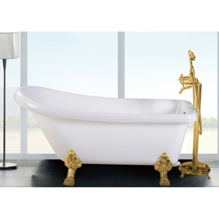 Акриловая ванна Ceruttispa Vito CT9669 150x74 см, отдельностоящая, белый