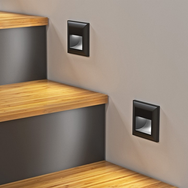 Заглушка для поста с подсветкой без рамки Werkel черный W1154108