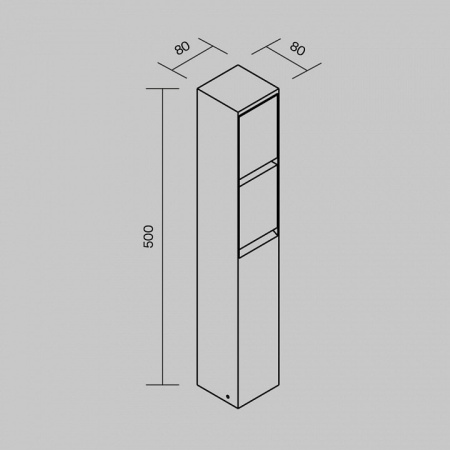 Блок розеток наземный Maytoni Nido O460FL-GF02SC