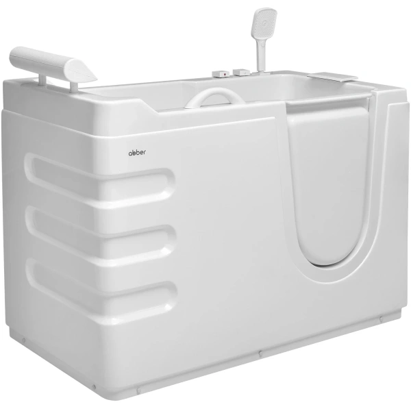 Акриловая ванна Abber AB9000 C L 130x70 см L, белый