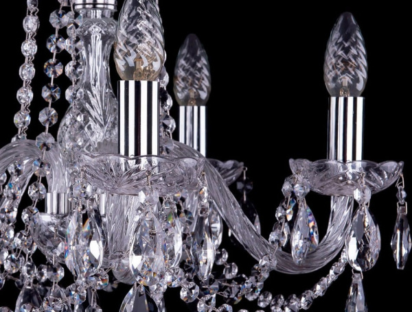Подвесная люстра Bohemia Ivele Crystal 1402 1402/5/160/Ni