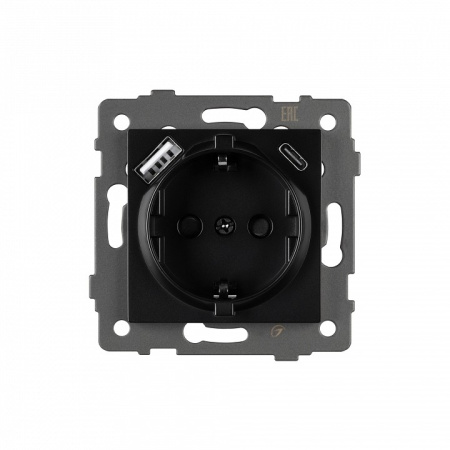 Розетка с заземлением и 2хUSB type A и C, без рамки Arlight SCT 049830