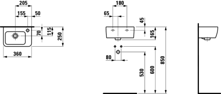 Раковина Laufen Pro 8.1695.5.000.106.1