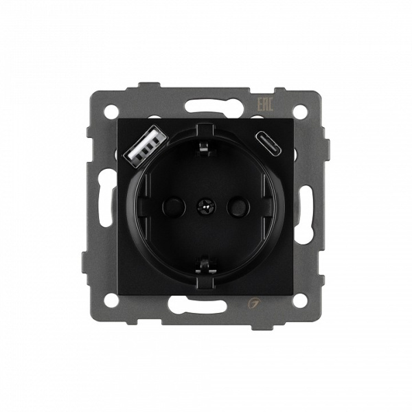 Розетка с заземлением и 2хUSB type A и C, без рамки Arlight SCT 049830