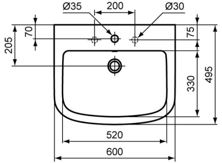 Раковина Ideal Standard Tempo T056401