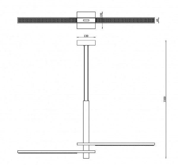 Подвесной светильник iLedex Vision 4722-97 MBK