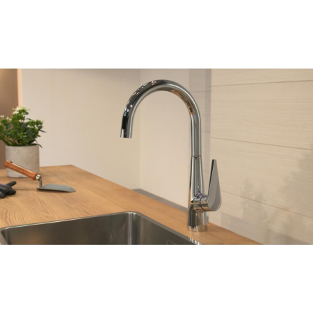 Смеситель для кухонной мойки hansgrohe Talis S 72810800 сталь