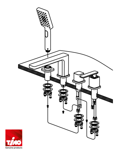 Смеситель для ванны Timo Torne 4330/00Y