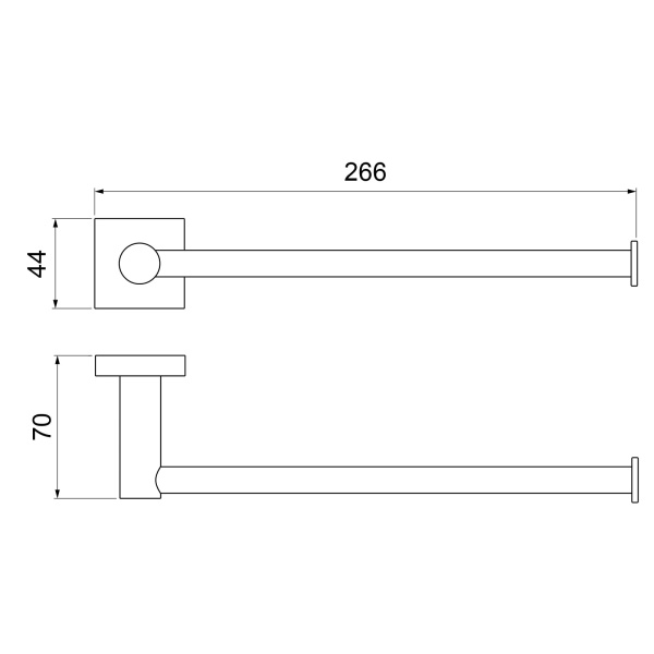Полотенцедержатель Timo Selene 12054/03 черный