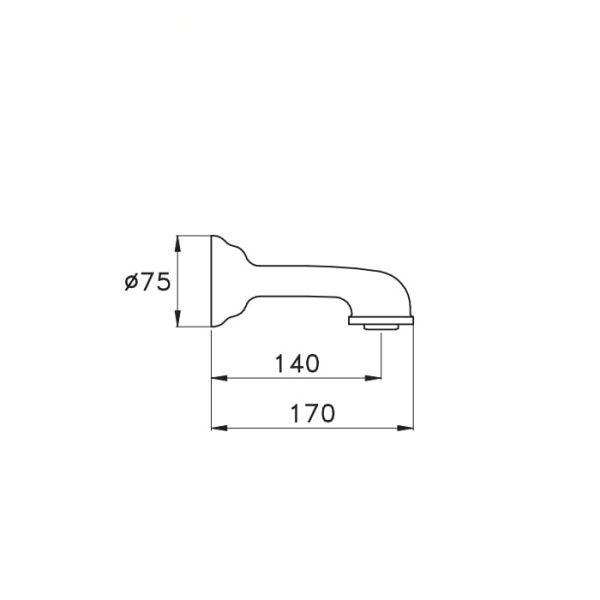 Излив для ванны Stella Italica IT 09000 CR00