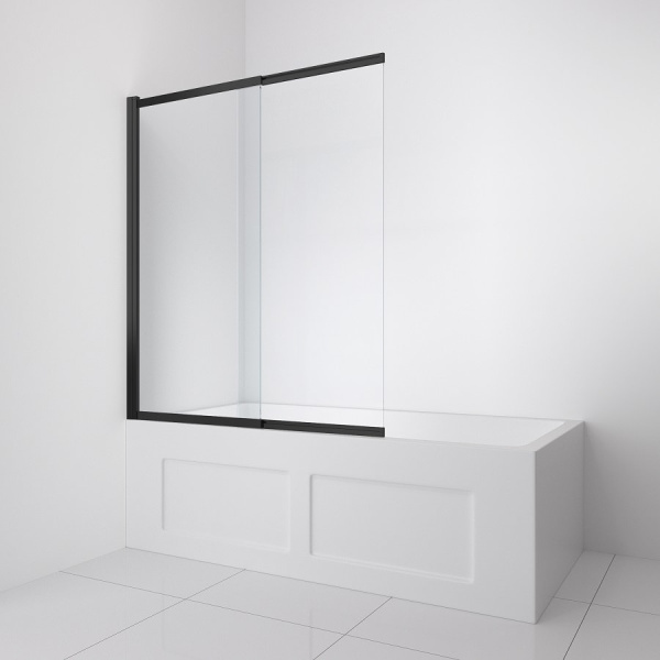 Шторка для ванны BelBagno Luce LUCE-VF-11-90/145-C-NERO черный