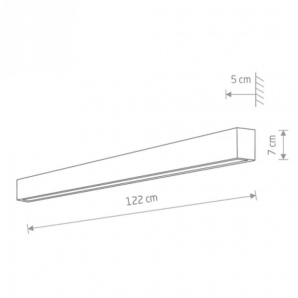 Накладной светильник Nowodvorski Straight Wall LED L 7595