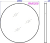Зеркало круглое Aqwella RM 80 RM0208W