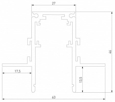 Трек встраиваемый Elektrostandard Slim Magnetic a067497