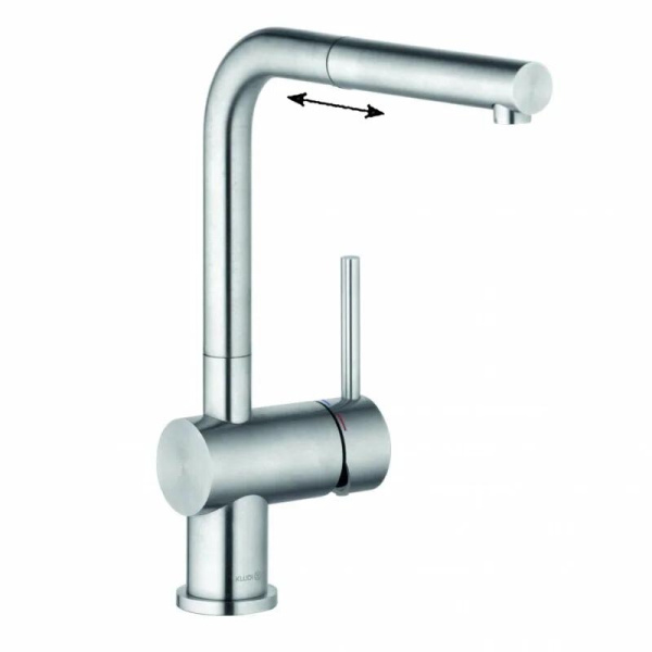 Смеситель для кухни Kludi L Steel 45851F877 нержавеющая сталь