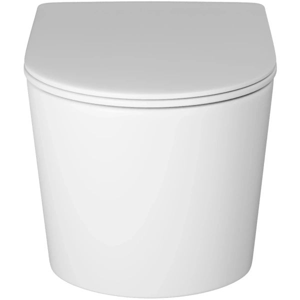 Унитаз подвесной Grossman GR-4499MSQ безободковый, торнадо, с сиденьем микролифт, белый матовый