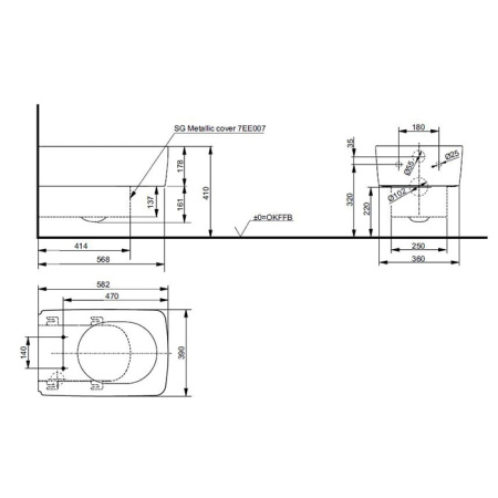 Унитаз подвесной TOTO SP CW532Y