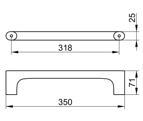 Поручень Keuco Edition 400 11507050000 никель шлифованный