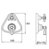 Смеситель для душа Stella Eccelsa EC 06012 CR00