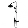 Душевая система Damixa Jupiter 977770300 со смесителем-полкой черный