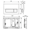 Клавиша смыва для инсталляции Roca В01 8901170B0 белая