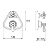 Смеситель для душа Stella Eccelsa EC 06011 CR00