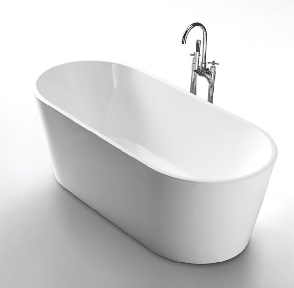 Акриловая ванна BelBagno BB202-1600-800 отдельностоящая