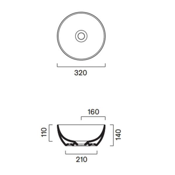 Раковина Catalano Sfera 32 0523320001