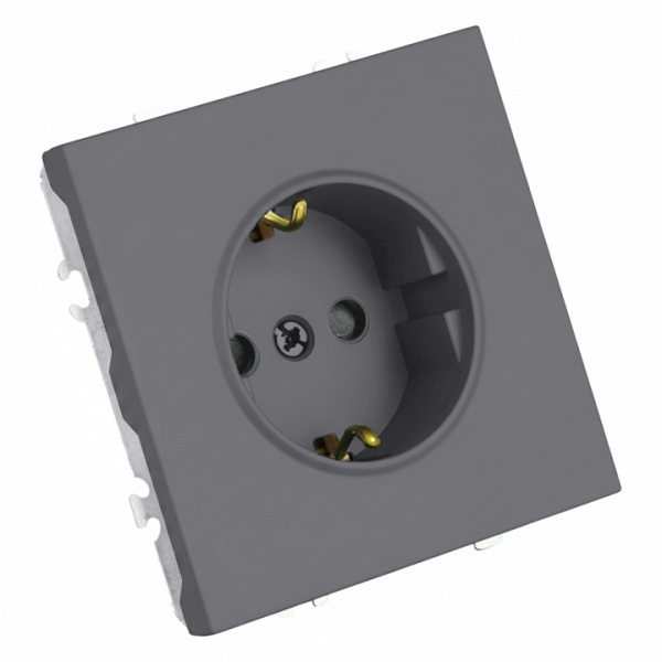 Розетка с заземлением и со шторкой, без рамки Stekker Эмили 50243