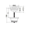 Донный клапан Kludi Rotexa 1047105-00
