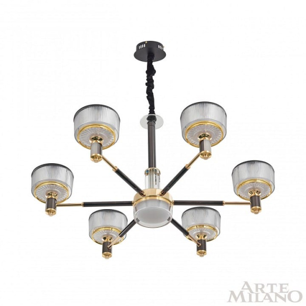 Подвесная люстра Arte Milano Neapolis-76210 276210/6 BK/GD
