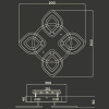 Потолочная люстра Ambrella Light FA FA8841