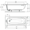 Акриловая ванна Ideal Standard I.Life 170х70 T475901 белый
