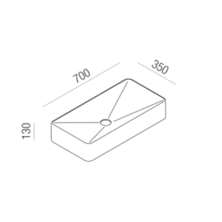 Раковина Agape Raso 70 ACER00385ZZ