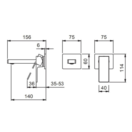 Смеситель для раковины Fantini Mint 34 02 F809B