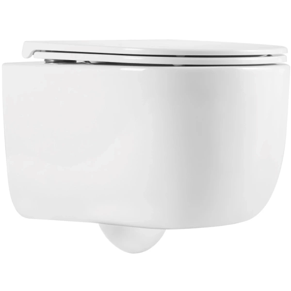 Унитаз подвесной Vincea Evo VT1-64ST безободковый, торнадо, с сиденьем микролифт, белый