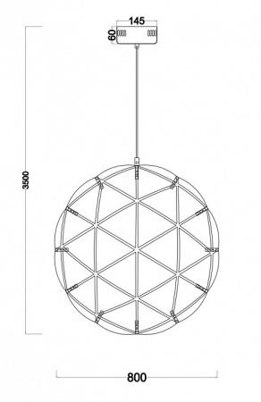 Подвесной светильник Freya Amber FR5099PL-L52CH