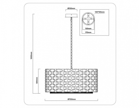 Подвесной светильник Ambrella Light LH LH41006