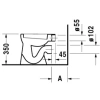 Приставной унитаз Duravit Duraplus Bambi 0106090000