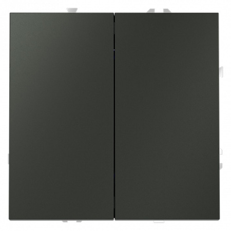 Выключатель двухклавишный без рамки Voltum S70 VLS020606