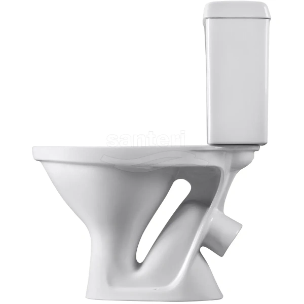 Унитаз-компакт Santeri Forward 1.P205.2.S00.00B.F (4640009670680) косой выпуск, с сиденьем, белый
