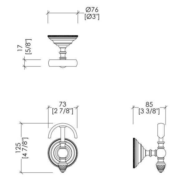 Крючок Devon&Devon Black Diamond BLKD522CR хром