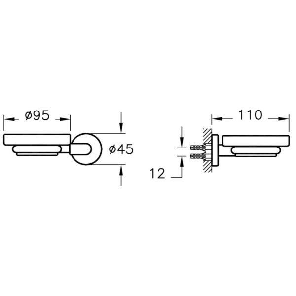 Мыльница Vitra Minimax S A44777 хром