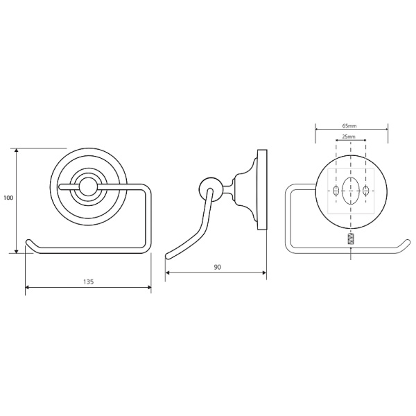 Держатель бумаги Bemeta Retro 144112027
